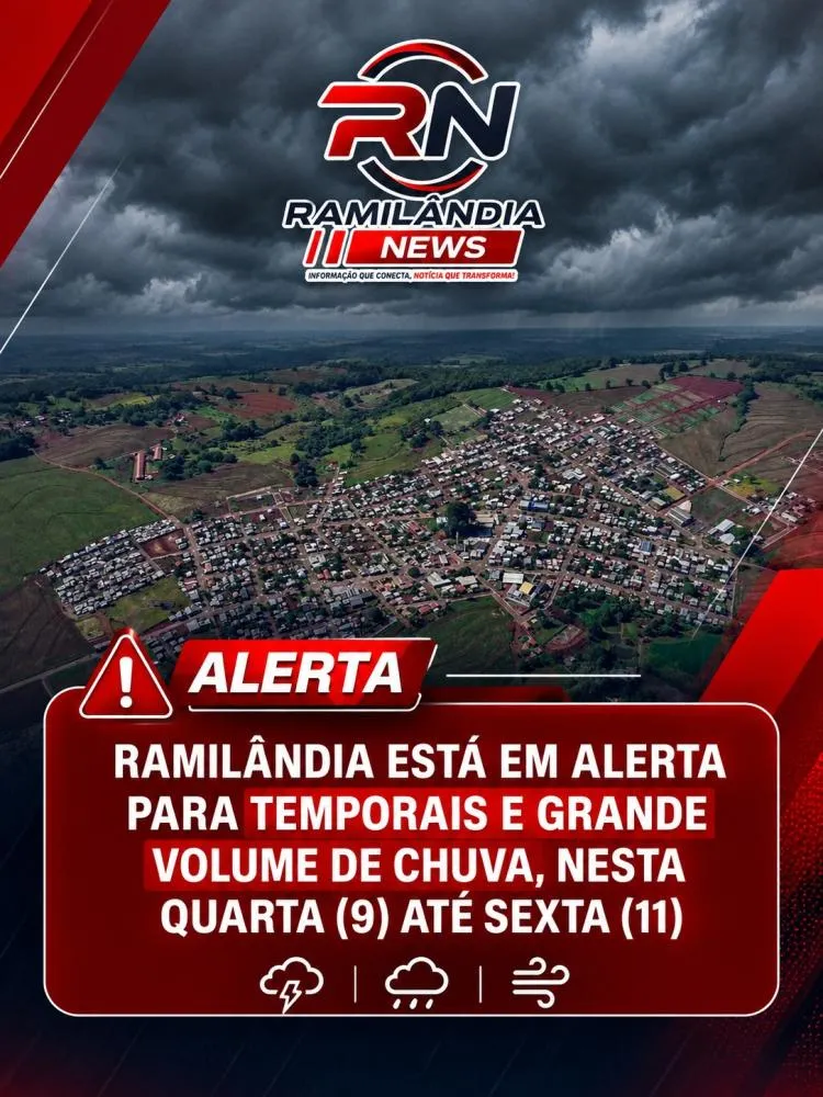 ALERTA DE TEMPESTADES PARA RAMILÂNDIA