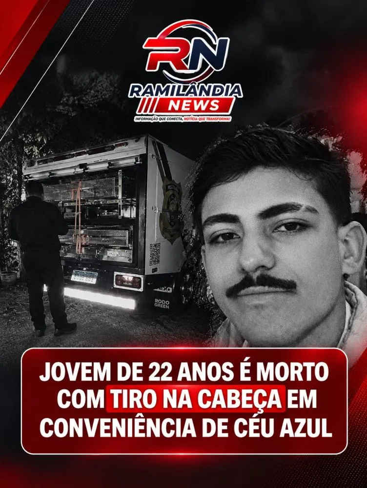 Jovem de 22 anos é morto com tiro na cabeça em conveniência de Céu Azul