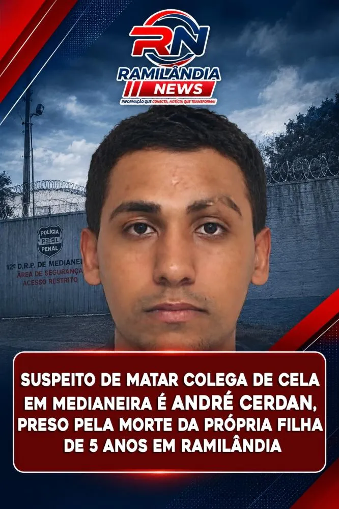 Suspeito de matar colega de cela em Medianeira é André Cerdan, preso pela morte da própria filha de anos em Ramilândia